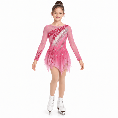 117-122 cm Figure Skating Dress Camel - OneSports - #dubai