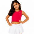 Flow Active Girls Crop Top Fuchsia - OneSports - dubai