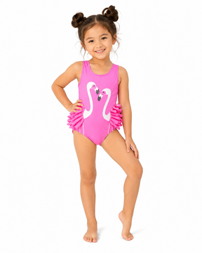 Fuchsia Flamingo Swimsuit - OneSports - dubai