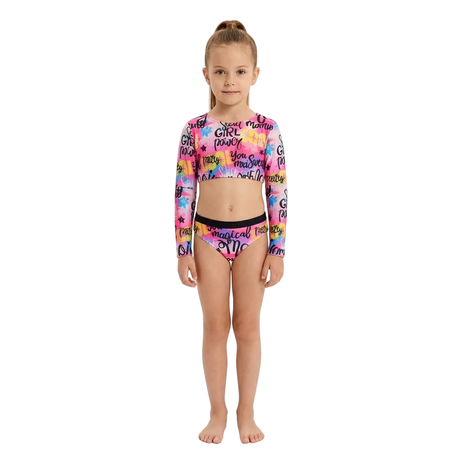 Fuchsia Girls 3 Piece Swim Set - OneSports - dubai