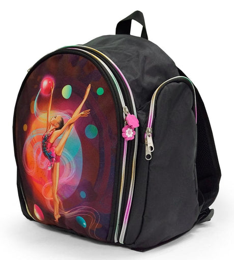 Girls gymnastics mode backpack with compartments for training by onesports uae