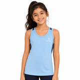 Sports Dry Fit Mesh Top Blue WISH - OneSports - dubai