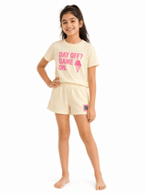 Game ON Girls Top & Shorts Sports Activewear Set - OneSports - dubai