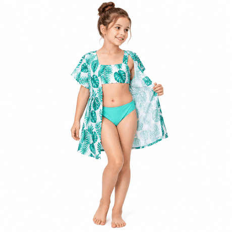 Green Girls 3 piece Swim Set - OneSports - dubai