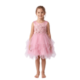 Kids Ballet Tulle Dress old rose - OneSports - dubai