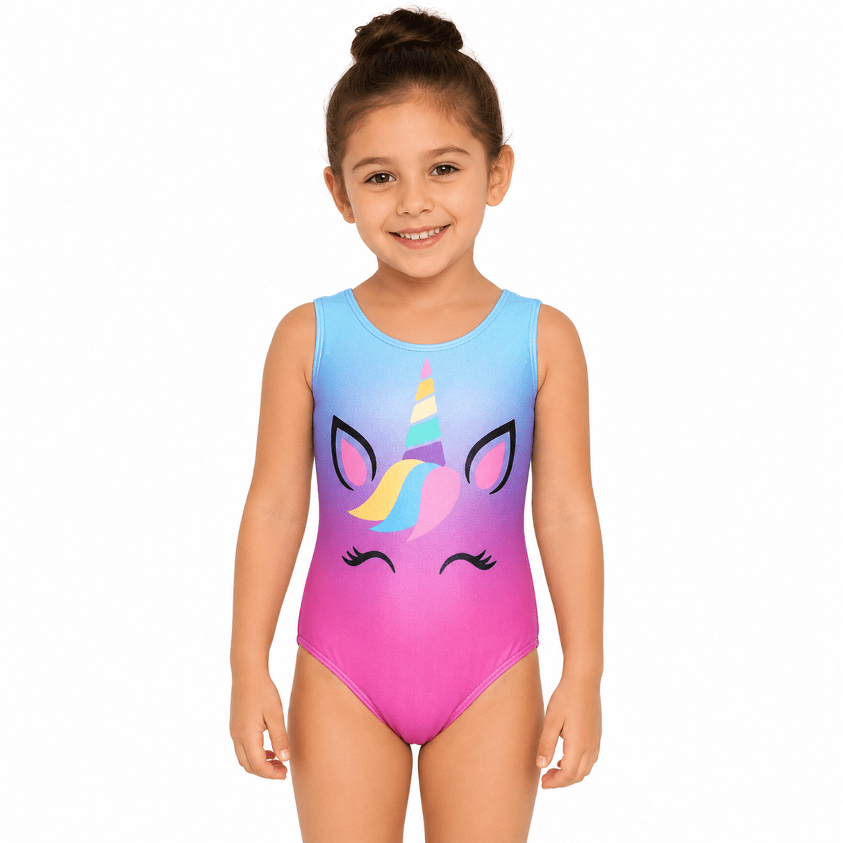Gymnastics Training Girls Leotard Unicorn - OneSports - dubai