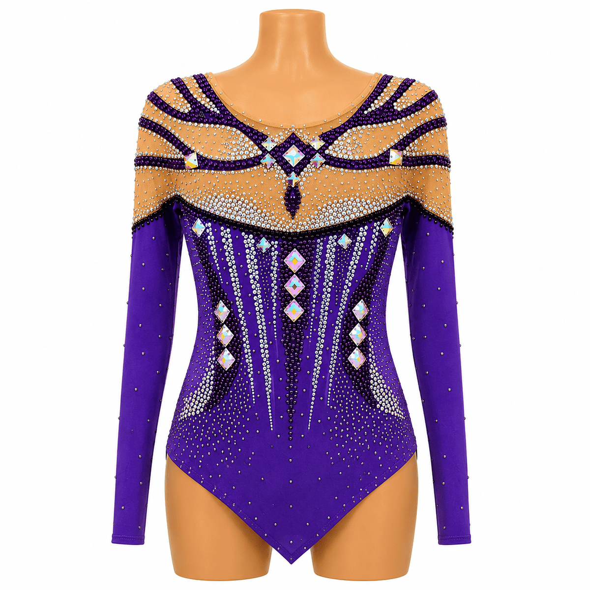 145-150 cm Competition Leotard Fond - OneSports - dubai
