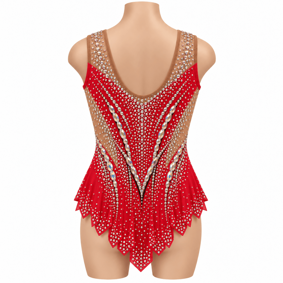 125-130 cm Competition Leotard Ruby - OneSports - #dubai