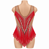 125-130 cm Competition Leotard Ruby - OneSports - #dubai