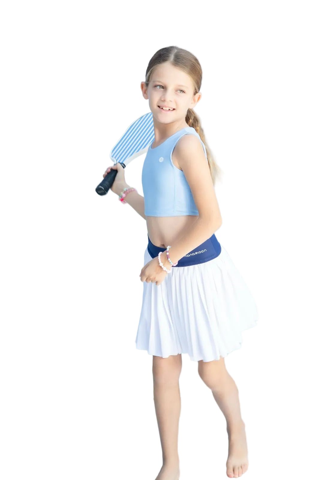 Flow Active Girls Crop Top Sky blue - OneSports - dubai