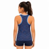 Sports Dry Fit Mesh Top Blue WISH - OneSports - dubai