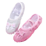 Sparkle Silver Ballet Shoes