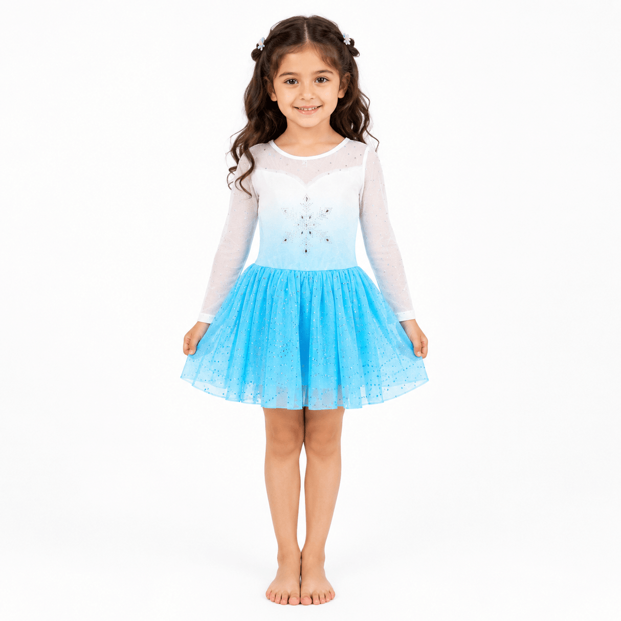 Leotard Dress Ice Blue - OneSports - dubai