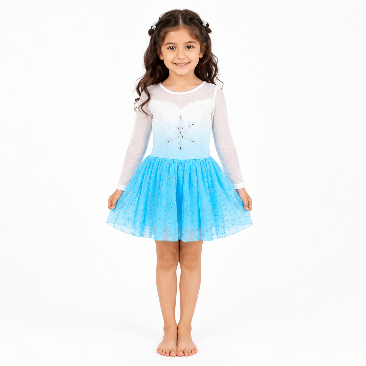 Leotard Dress Ice Blue - OneSports - dubai