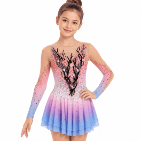 117-122 cm Figure Skating Dress Glacier - OneSports - #dubai