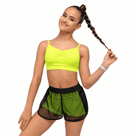 Training Lightweight Crop Top Summer Lime - OneSports - #dubai
