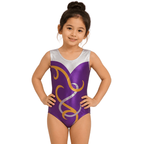 Gymnastics Training Girls Leotard Luxe - OneSports - dubai