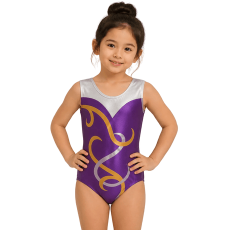 Gymnastics Training Girls Leotard Luxe - OneSports - dubai