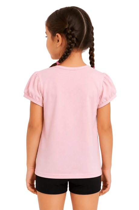 Pink Swan T- Shirt for Girls - OneSports - dubai