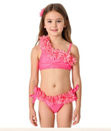 Pink Flower Girls 2 Piece Swim Set - OneSports - dubai