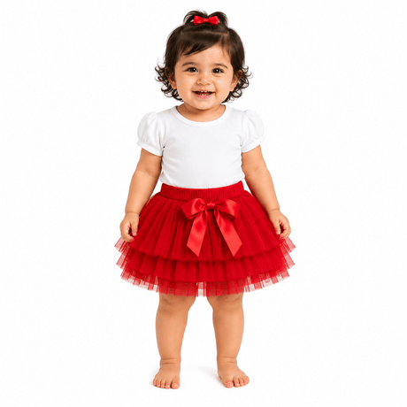 Baby Tutu Skirt Red - OneSports - dubai