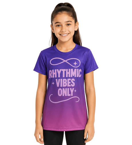 Rhythmic Vibes Shirt for Girls - OneSports - dubai