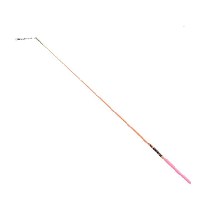 sasaki rhythmic gymnastics ribbon stick 57 cm pink light orange FIG approved cane fiberglass by OneSports.ae