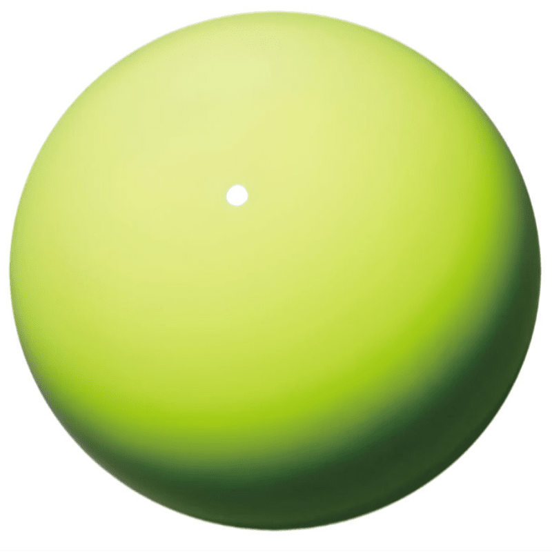 15cm Lime Yellow Ball M-20C - OneSports - dubai