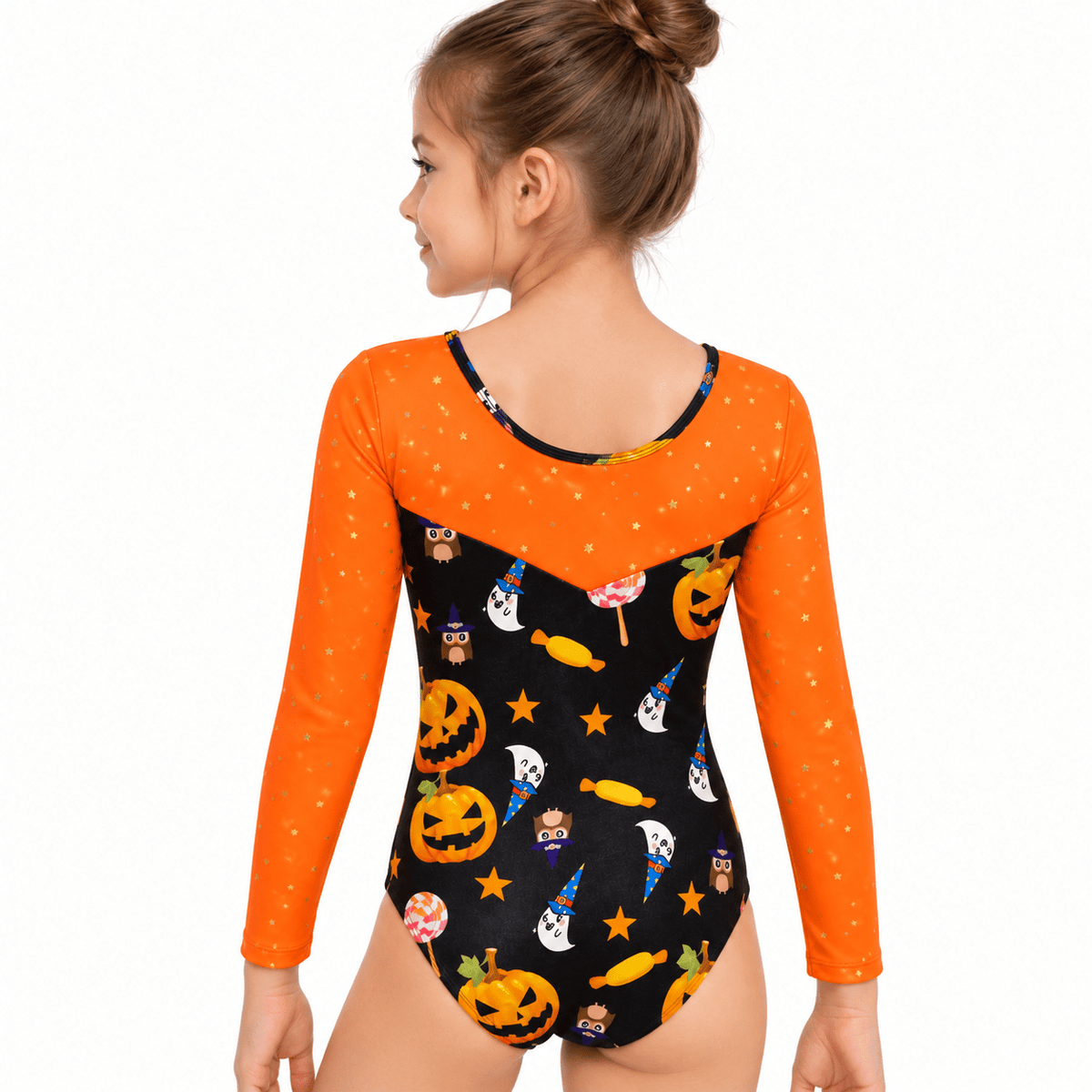 Gymnastics Training Girls Leotard Pumpkin Blast - OneSports - #dubai