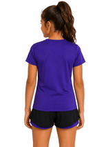 Sports Dry Fit Purple Shirt Wish - OneSports - dubai