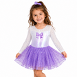 Leotard Dress Bow Lilac - OneSports - dubai
