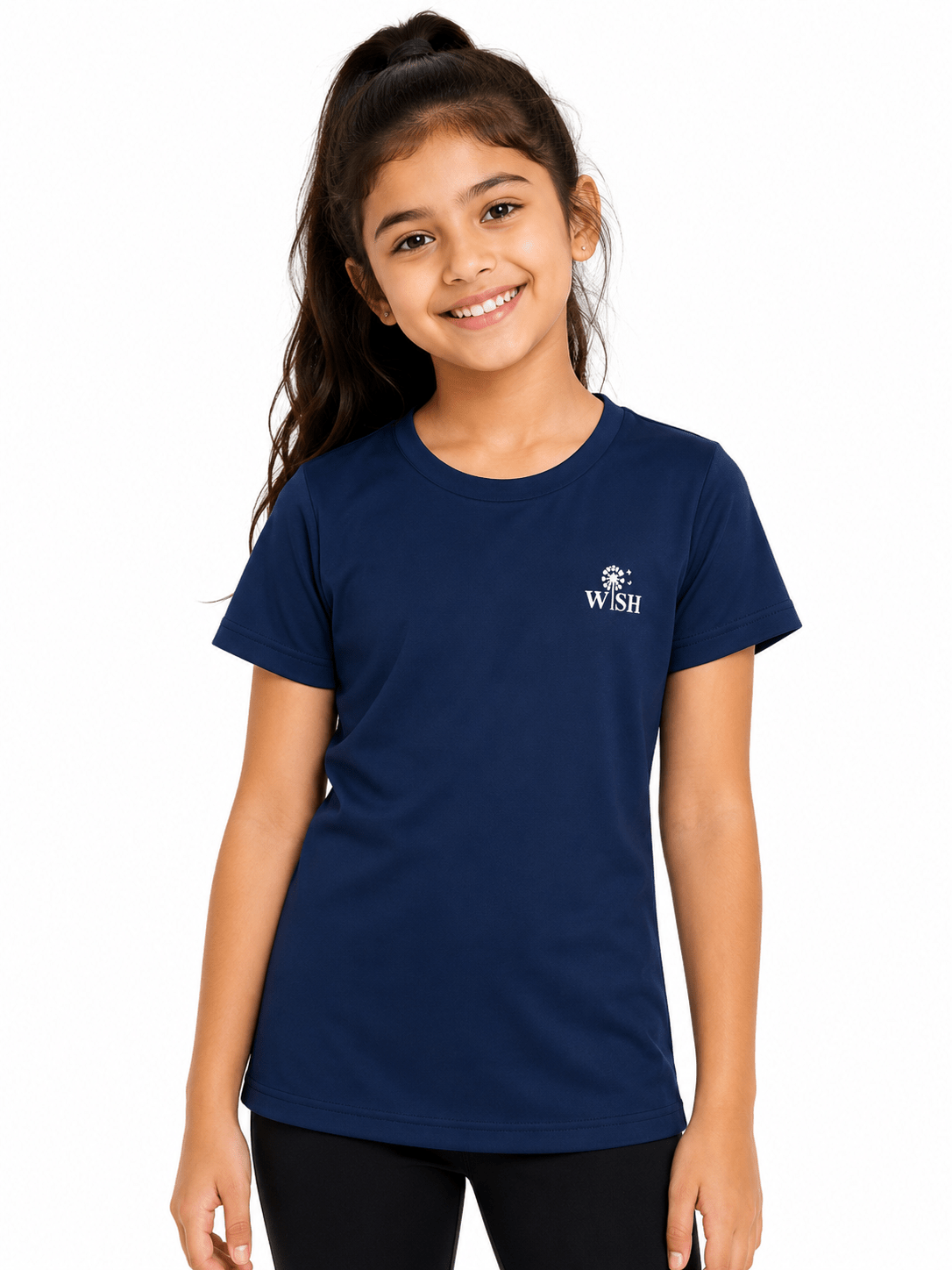 Sports Dry Fit Navy Blue shirt Wish - OneSports - dubai