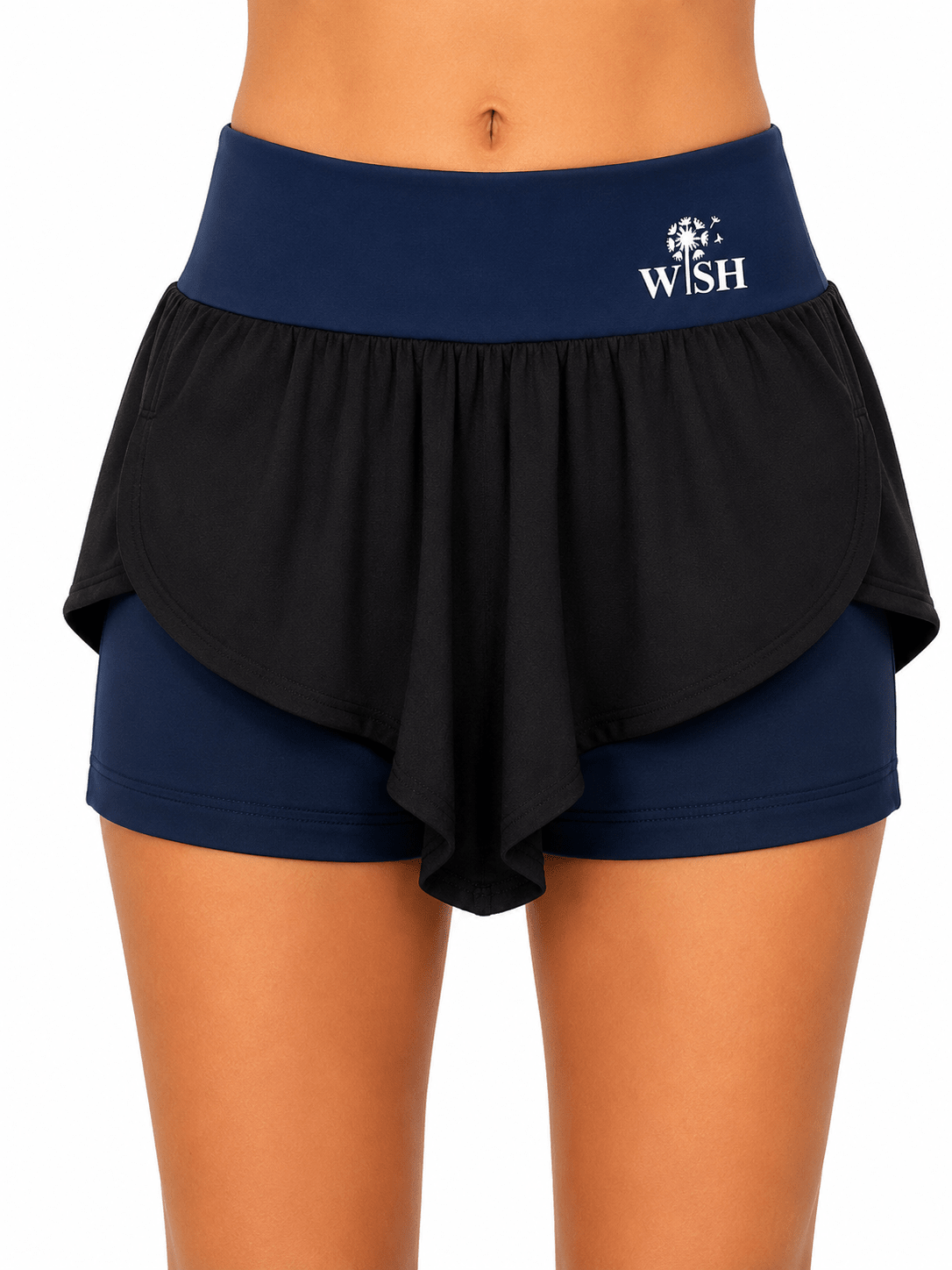 Double Shorts Navy Blue WISH - OneSports - dubai