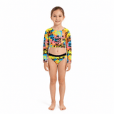Yellow Girls 3 Piece Swim Set - OneSports - dubai