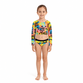 Yellow Girls 3 Piece Swim Set - OneSports - dubai