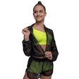 Sports Mesh Zip Up Jacket Black - OneSports - dubai