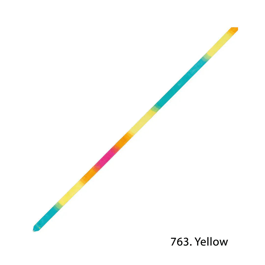 chacott yellow gradation gymnastics ribbon 763 fig approved by onesports uae