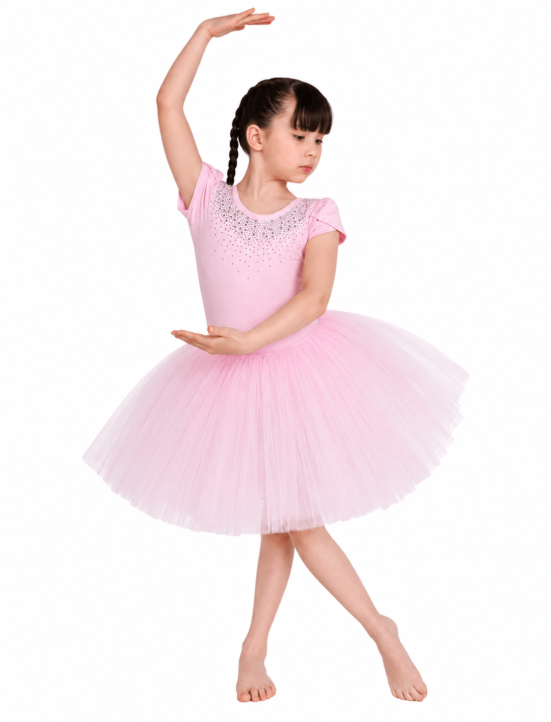 Kids Lily Long Tulle Ballet Dress - OneSports - dubai