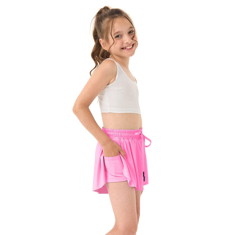 Double Loose shorts Pink - OneSports - dubai