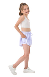 Double Loose shorts Lilac