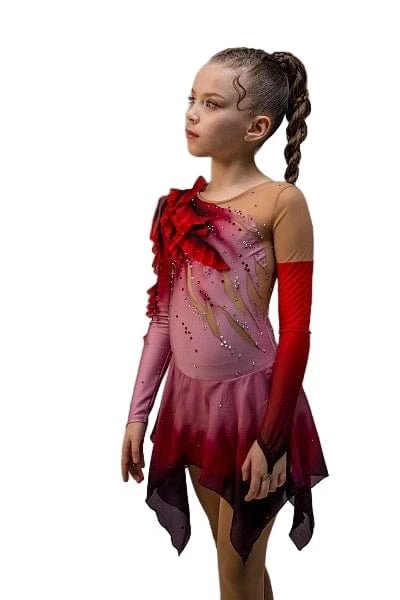 129 - 140cm Figure Skating dress Peony - OneSports - dubai