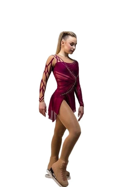 129-140cm Figure Skating dress Corn Flower