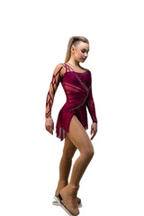 129-140cm Figure Skating dress Corn Flower