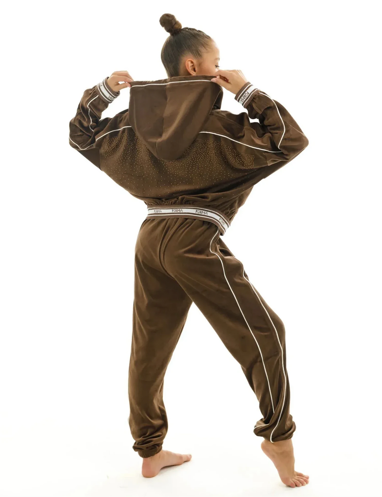 Forma Premium Brown Hoodie & Pants Stylish Sports Set - OneSports - dubai