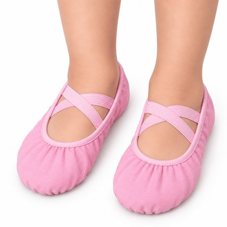 Bright Pink Ballet Dance Shoes - OneSports - #dubai