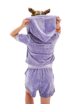 Girls comfortable lilac set designed for relaxed days travel and lounging on OneSports.ae