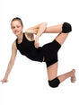 Korri black knee pads providing cushioned knee protection for gymnastics and dance on OneSports.ae