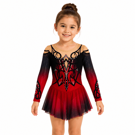 113-122 cm Figure Skating Dress Solana - OneSports - dubai