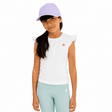 Butterfly Active Girls Top White - OneSports - dubai