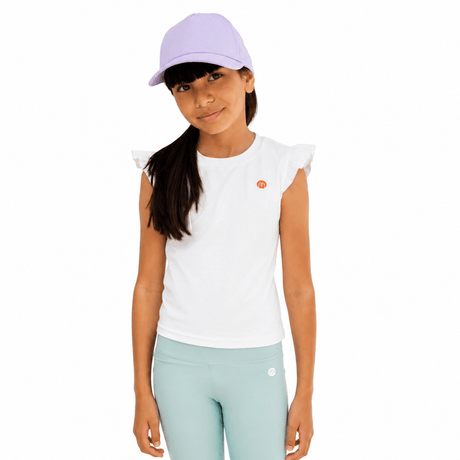 Butterfly Active Girls Top White - OneSports - dubai
